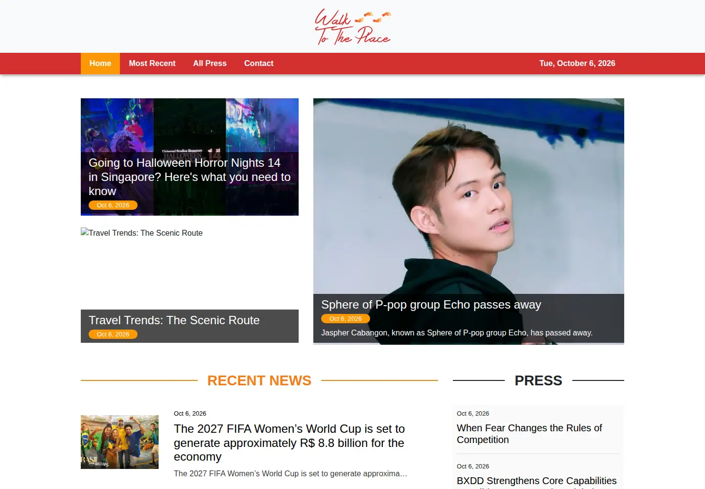 Screenshot of walktotheplace.com