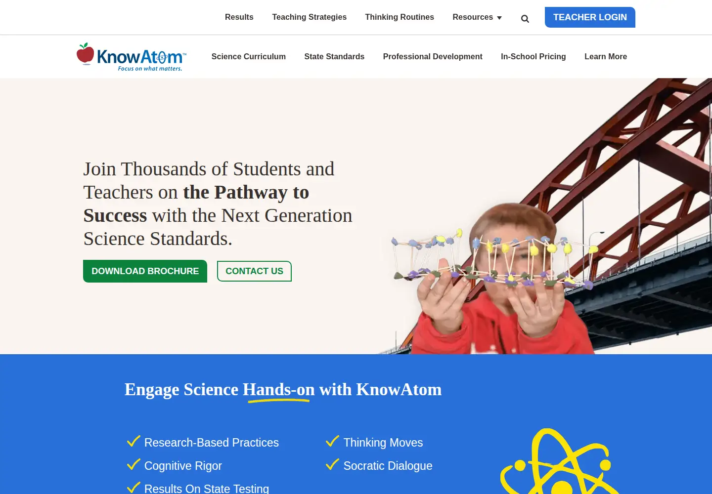 Screenshot of knowatom.com