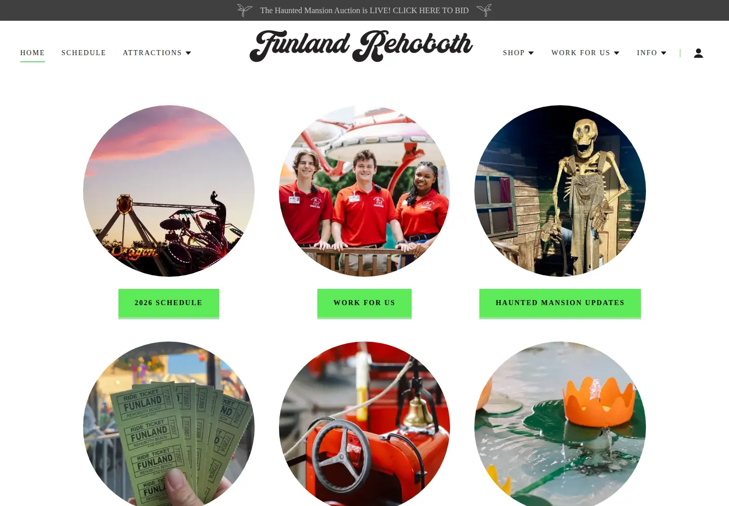 Screenshot of funlandrehoboth.com