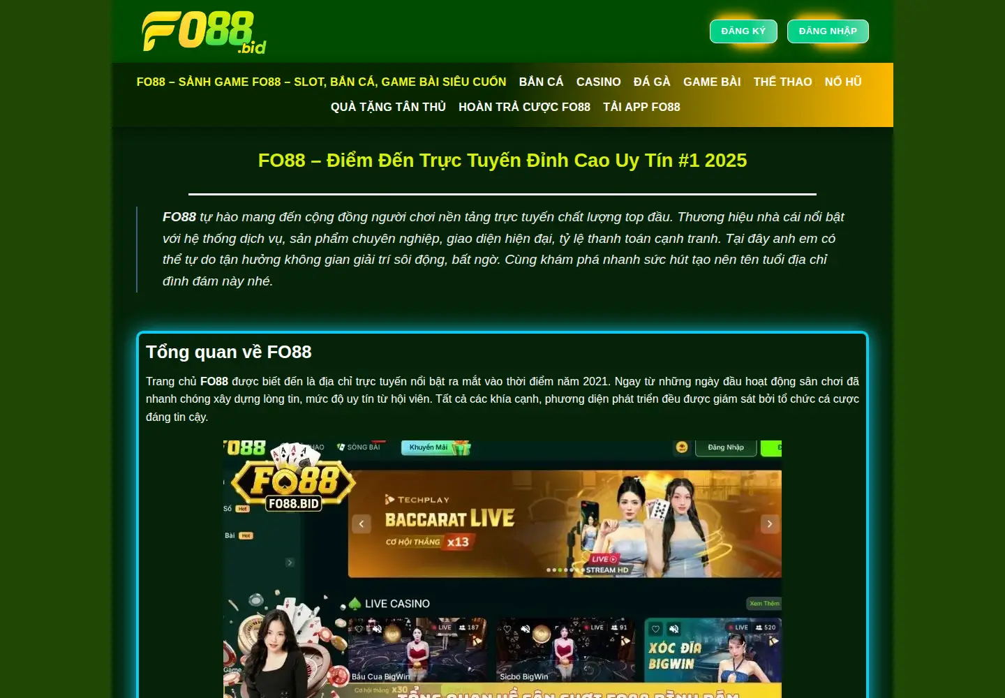 Screenshot of fo88.bid