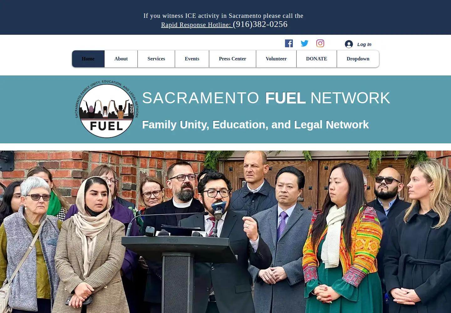Screenshot of sacfuelnetwork.org