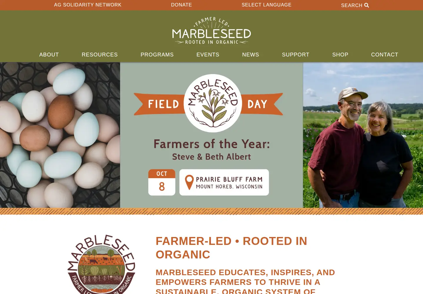 Screenshot of marbleseed.org