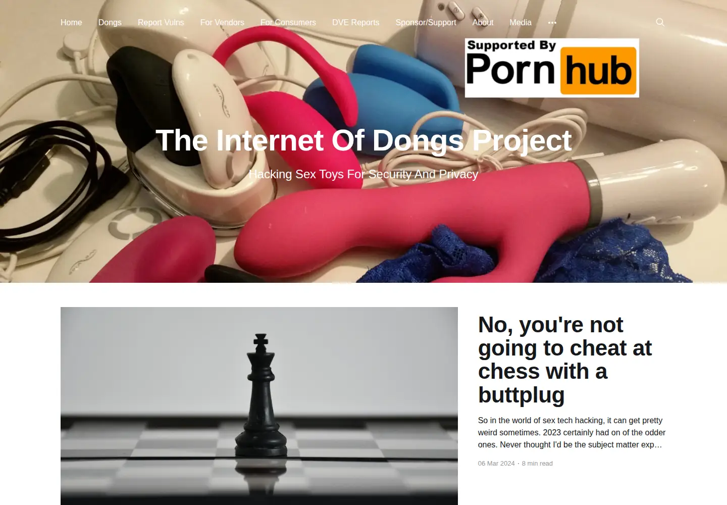 Screenshot of internetofdon.gs