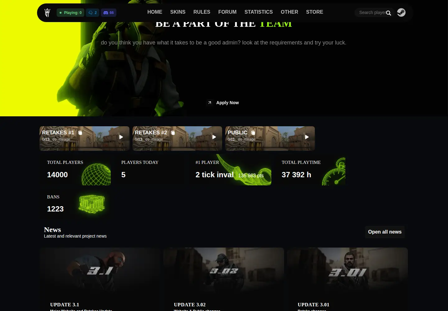 Screenshot of games-town.eu