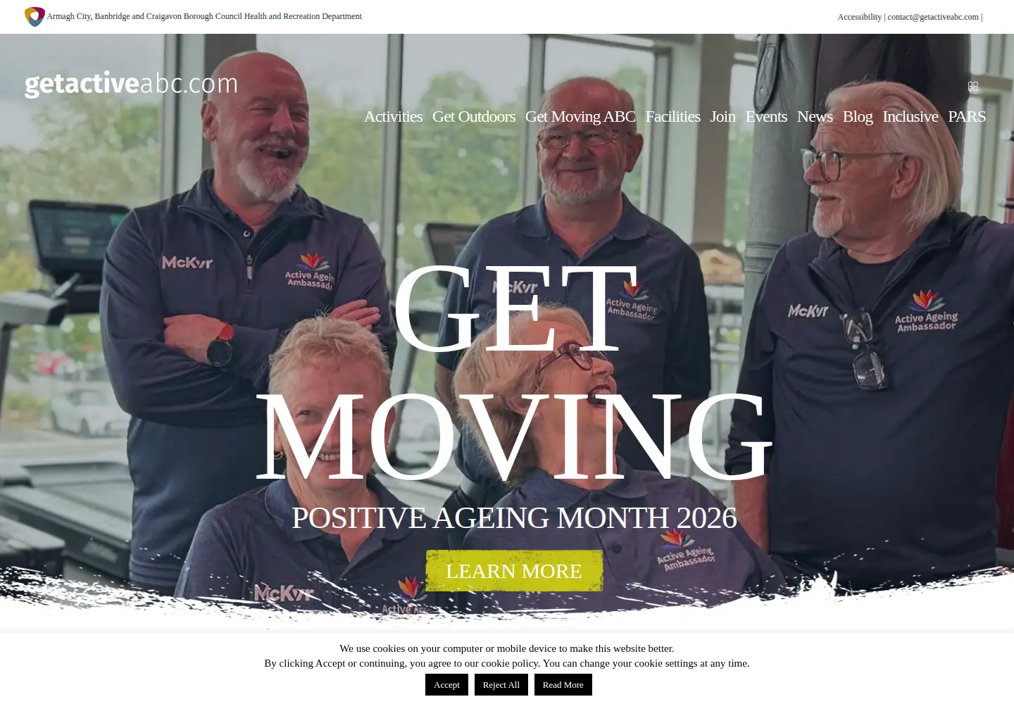 Screenshot of getactiveabc.com