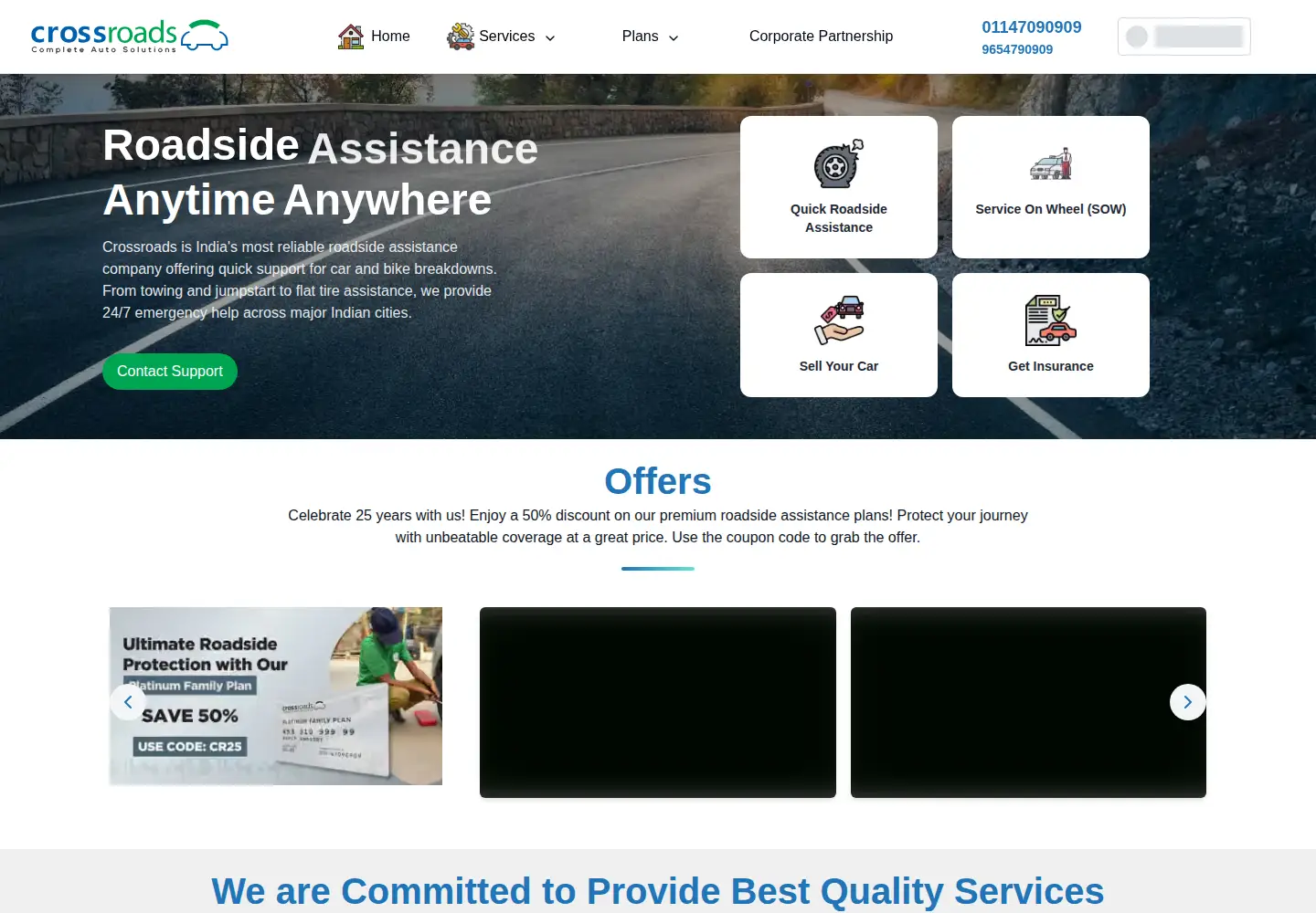 Screenshot of crossroadshelpline.com
