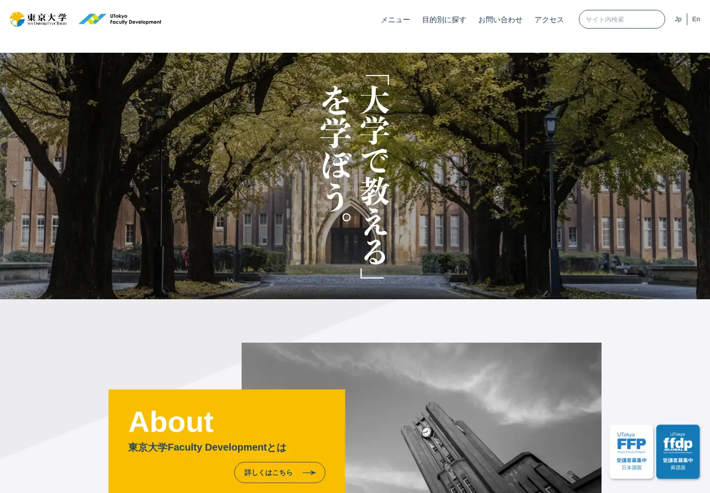 Screenshot of utokyofd.com