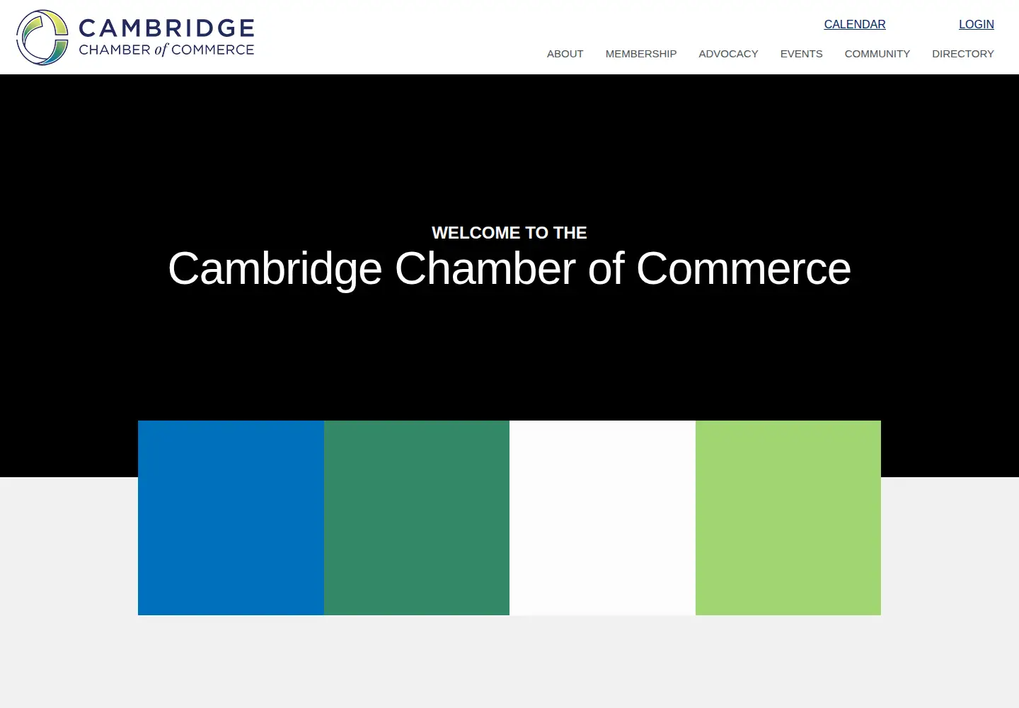 Screenshot of cambridgechamber.org