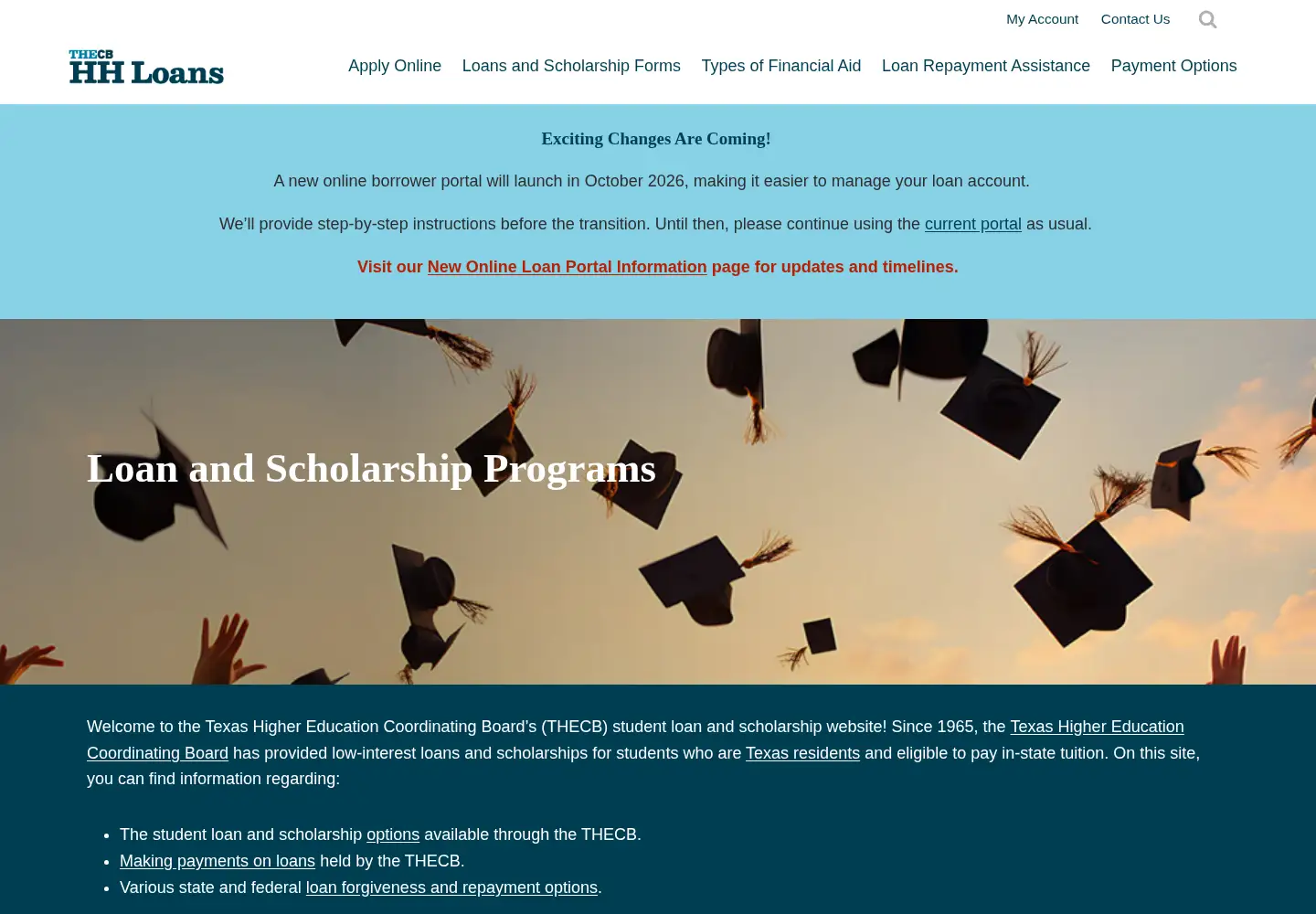 Captured homepage of hhloans.com in the current scan
