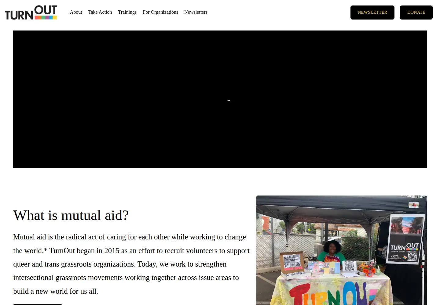 Screenshot of turnout.org