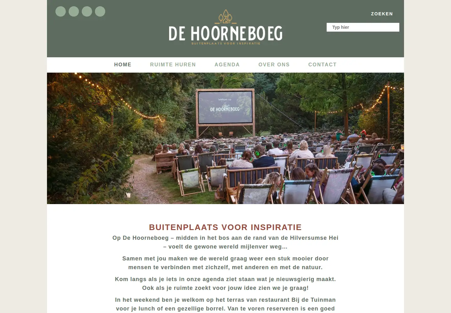 Screenshot of dehoorneboeg.nl