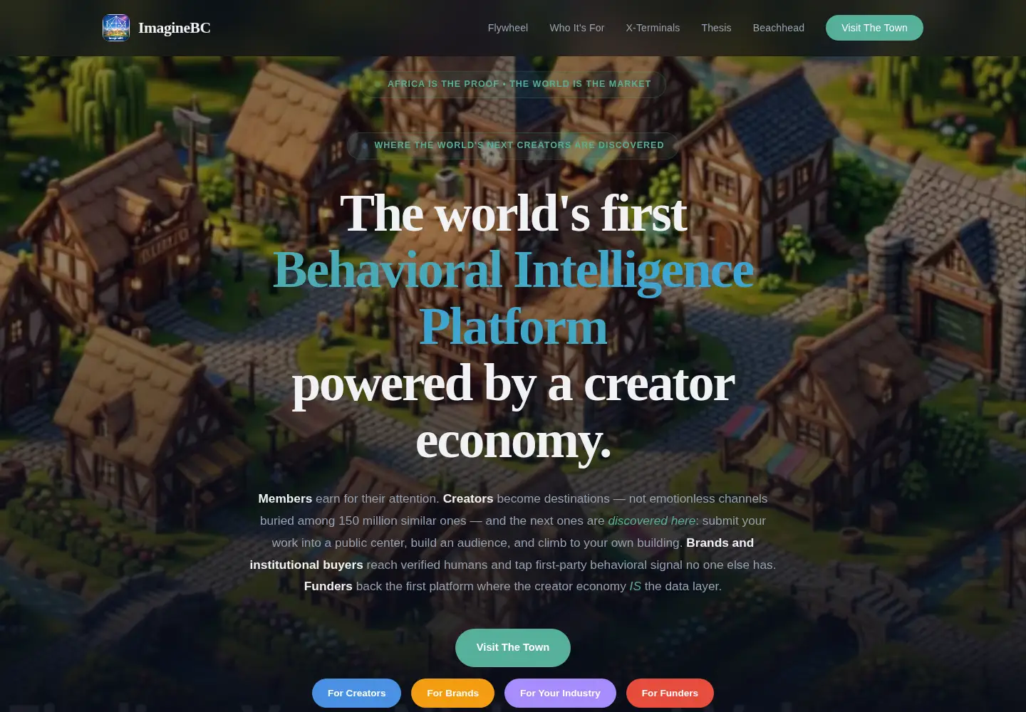 Screenshot of imaginebc.net