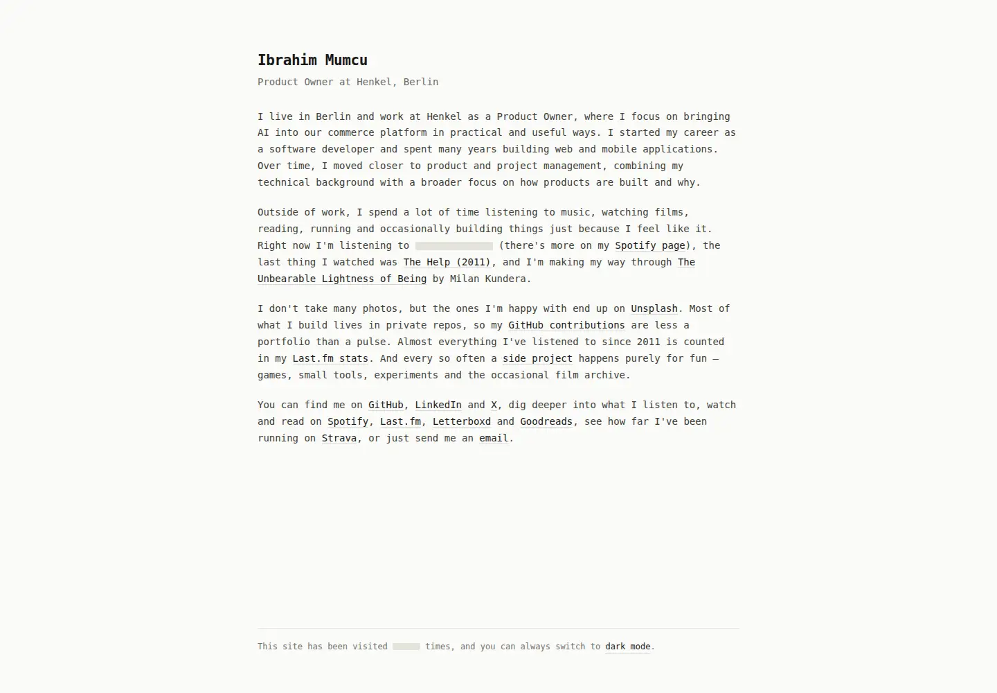 Screenshot of ibrahimmumcu.com