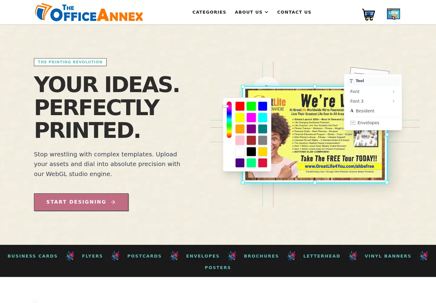 Screenshot of theofficeannex.com