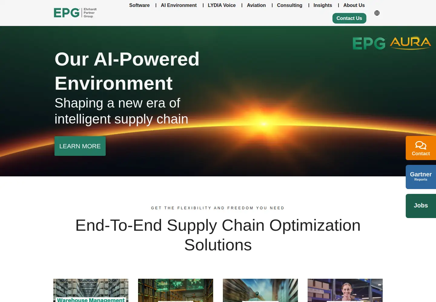 Captured homepage of epg.com in the current scan