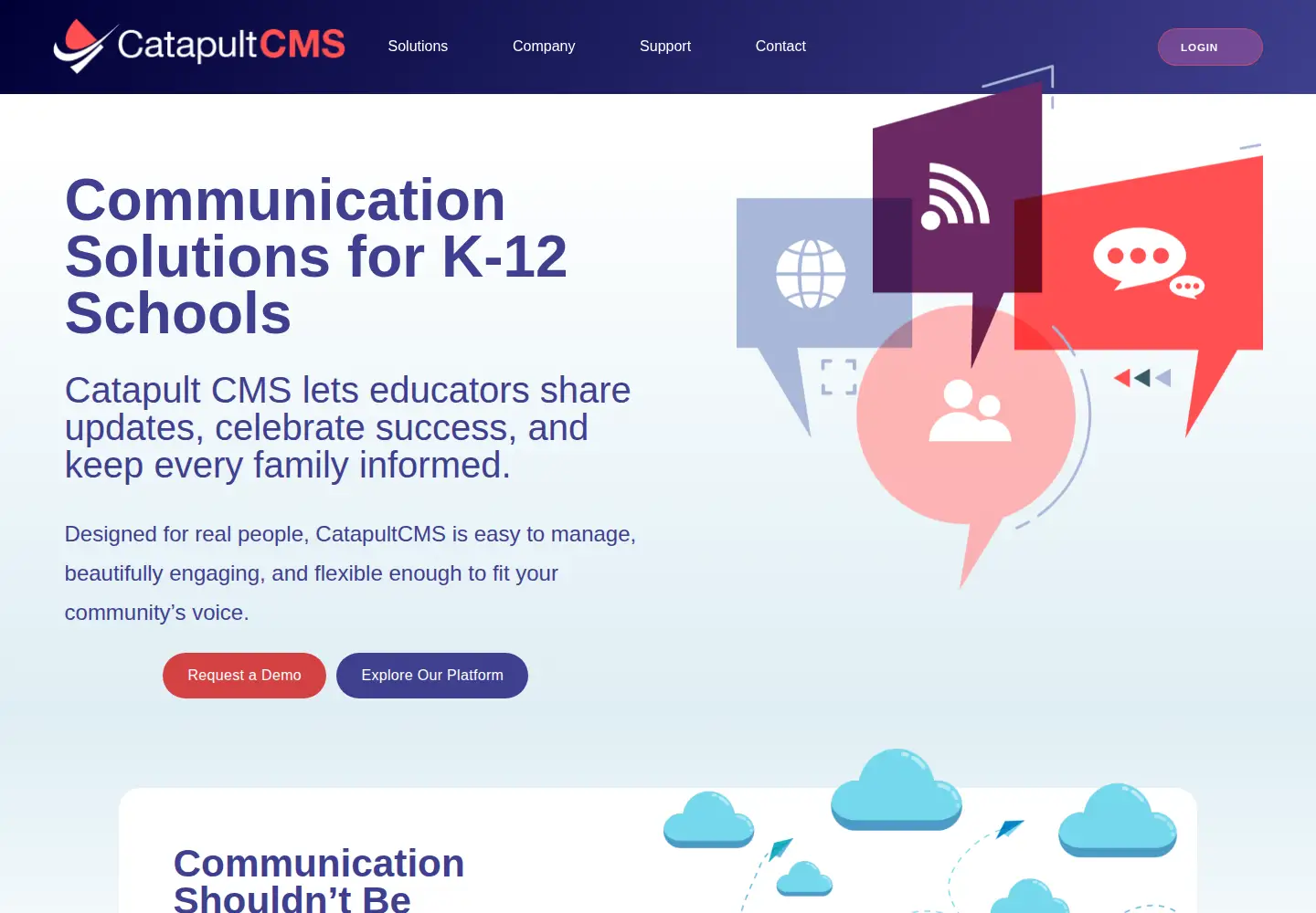 Screenshot of catapultcms.com