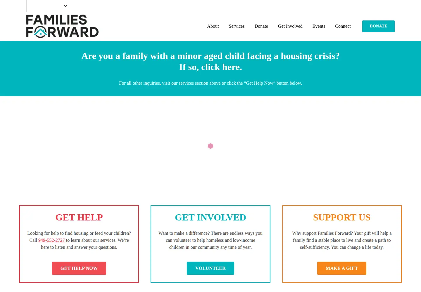 Screenshot of families-forward.org