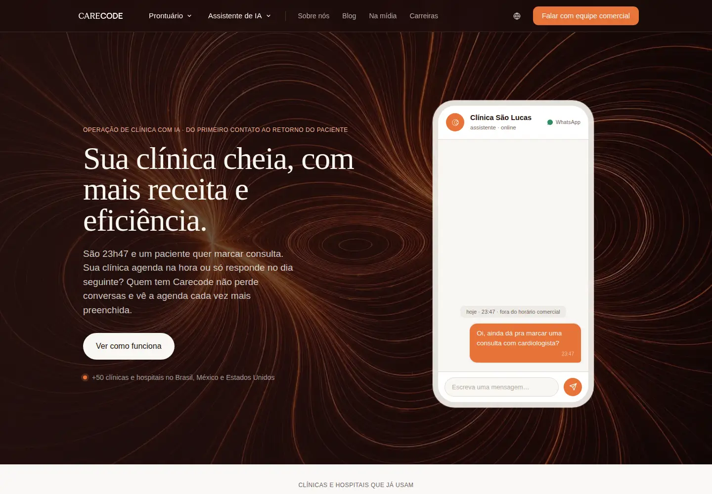 Screenshot of carecode.ai