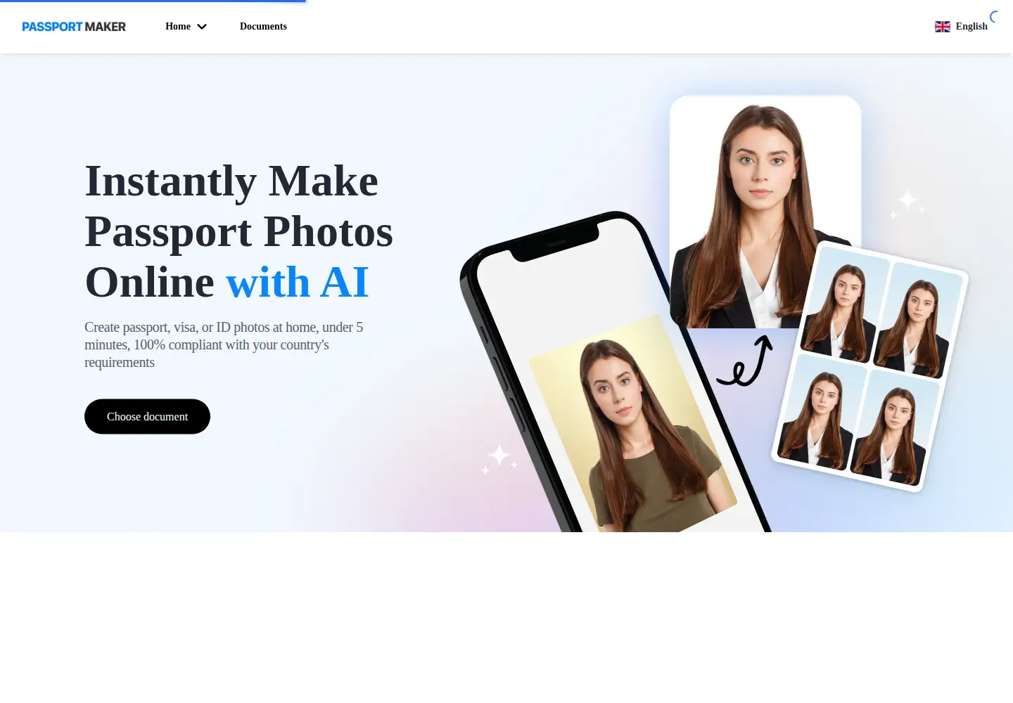 Screenshot of passportmaker.ai