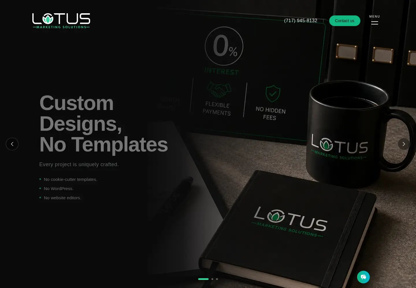 Screenshot of lotusmarketingsolutions.com