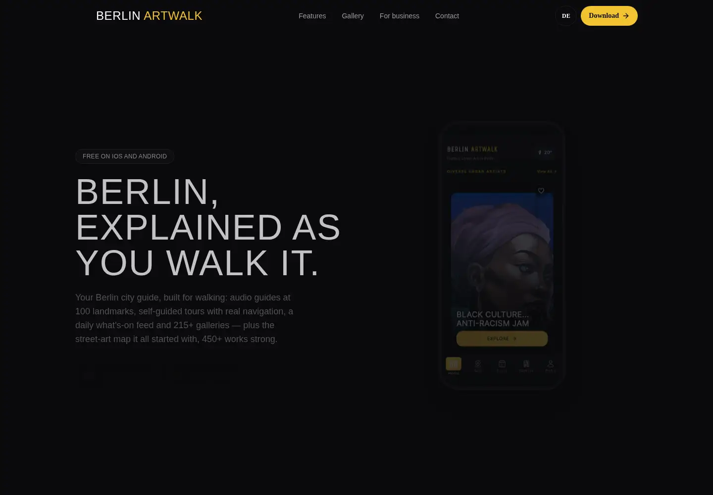Screenshot of berlinwalk.art