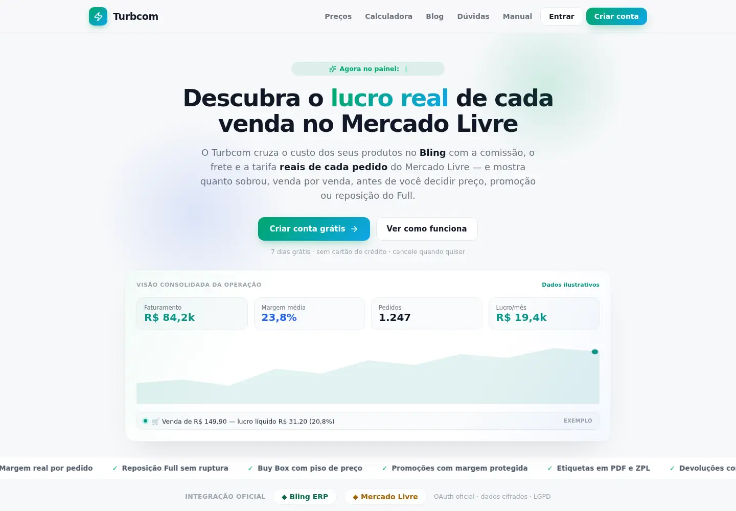 Screenshot of turbcom.com.br