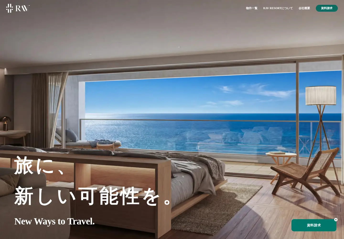 Captured homepage of ravresort.com in the current scan