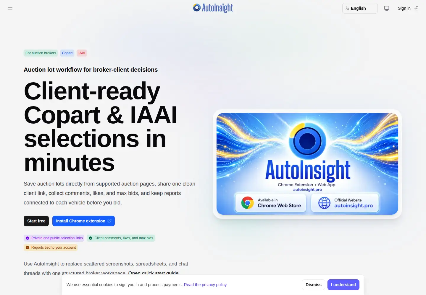 Screenshot of autoinsight.pro