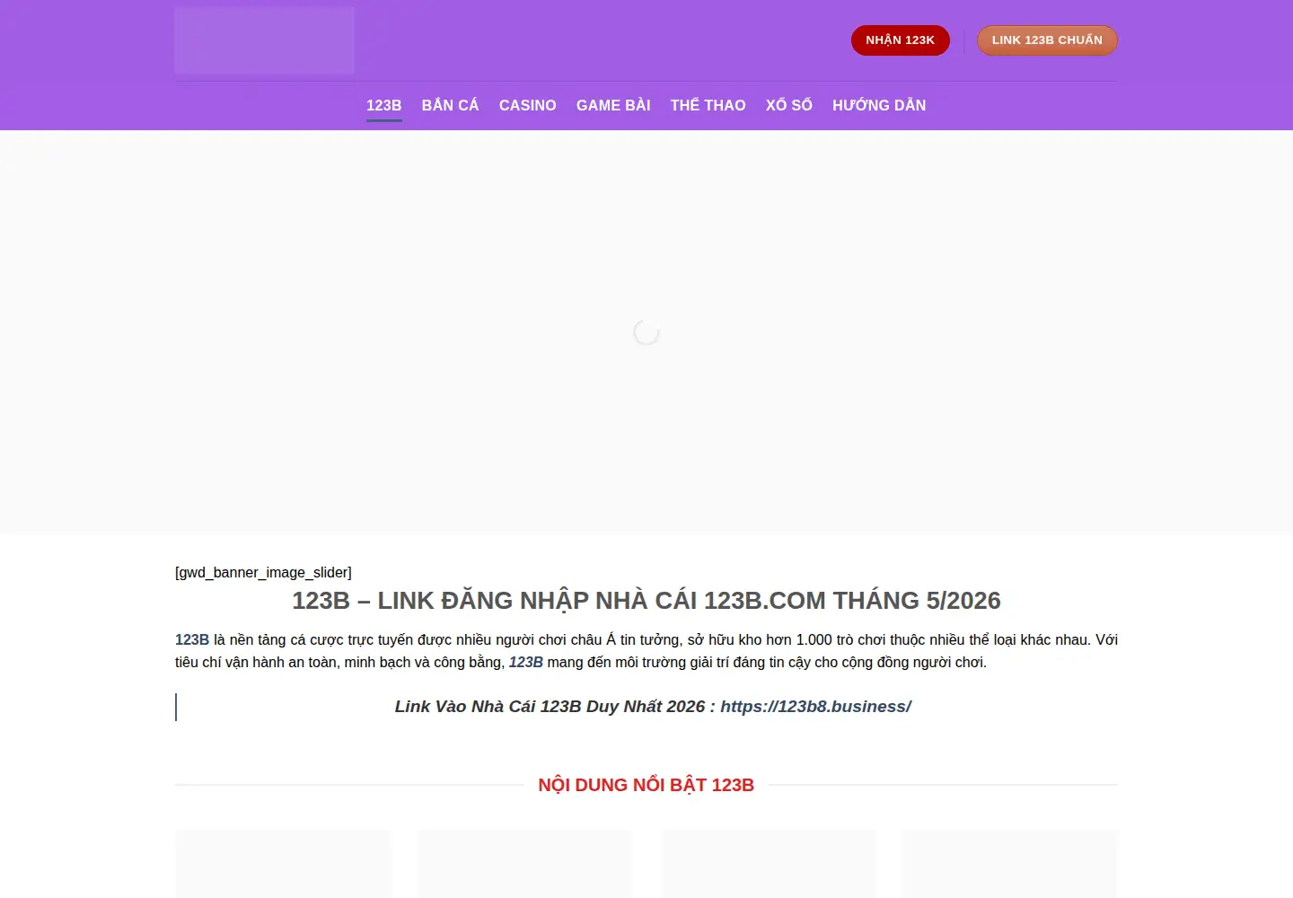 Screenshot of 123b8.org