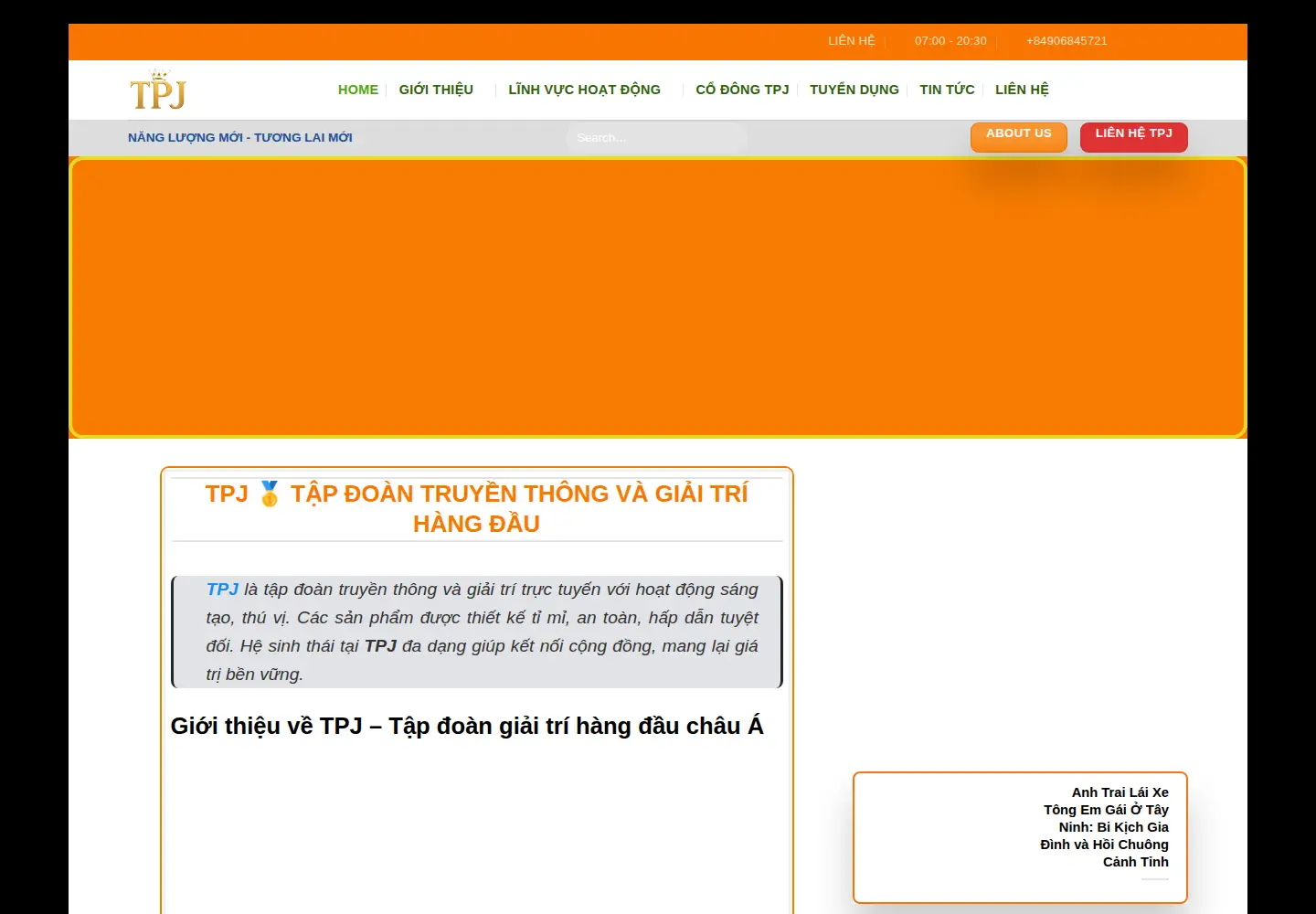 Screenshot of tpj.onl