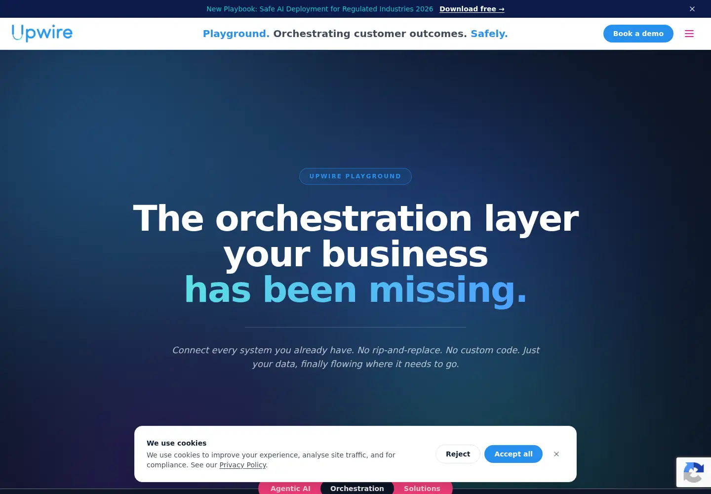 Screenshot of upwire.com