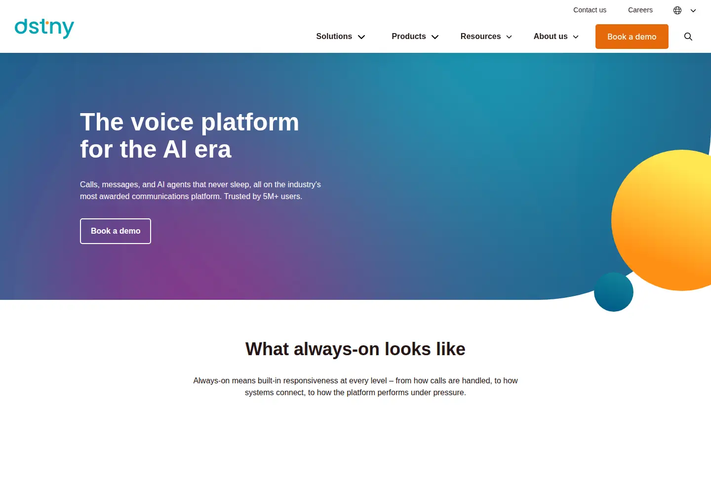Screenshot of dstny.com