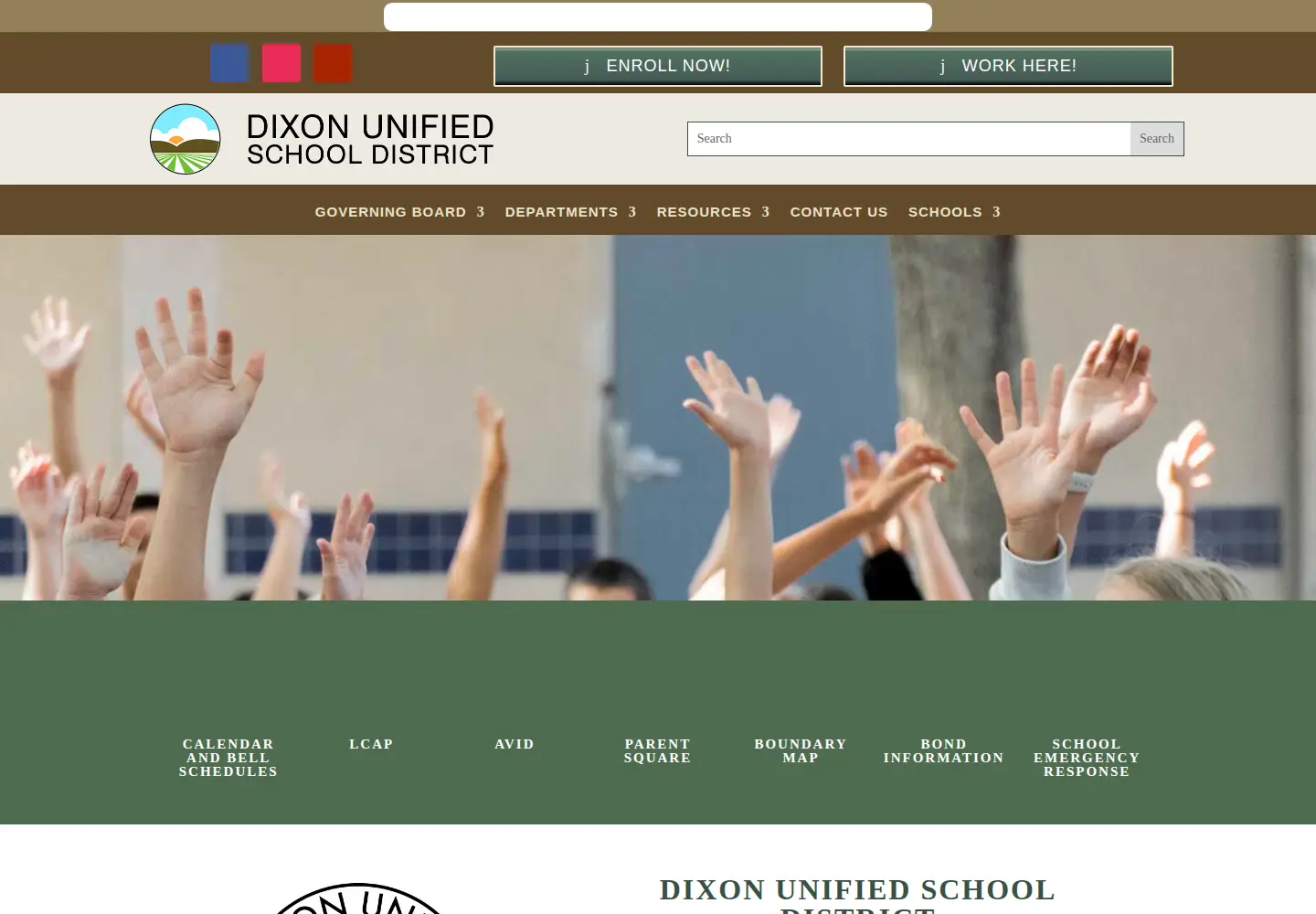 Screenshot of dixonusd.org
