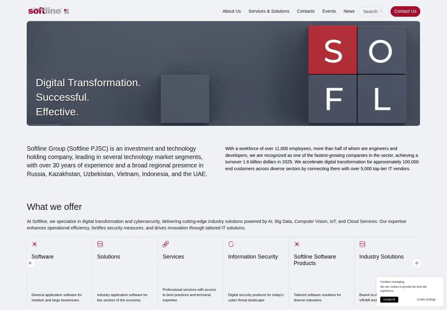 Screenshot of softline.com