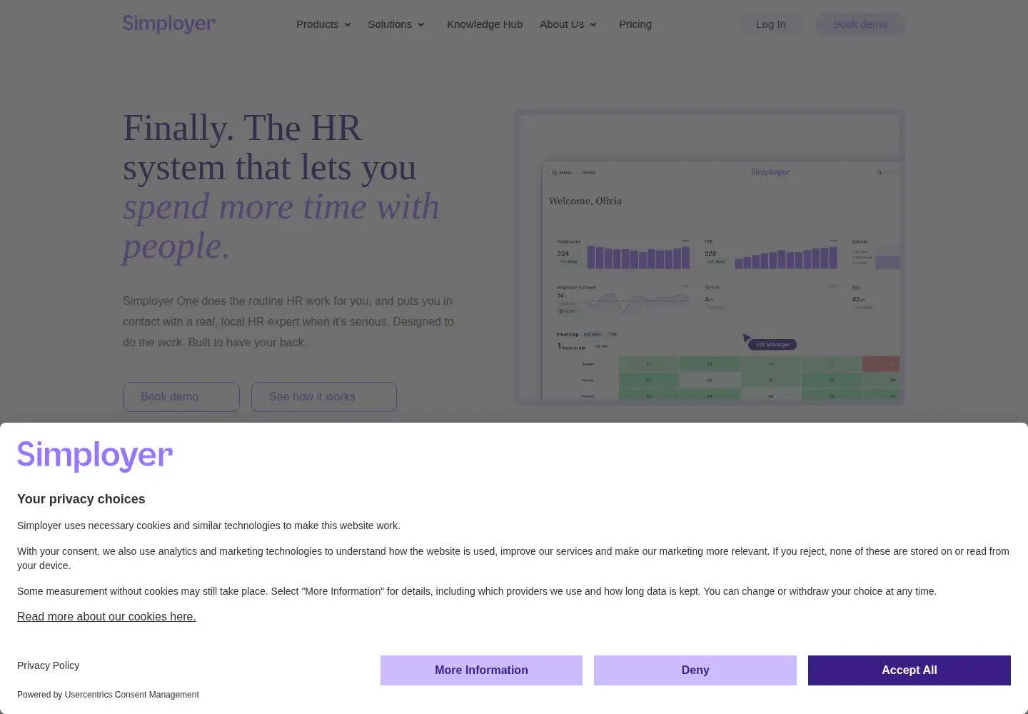 Screenshot of simployer.com