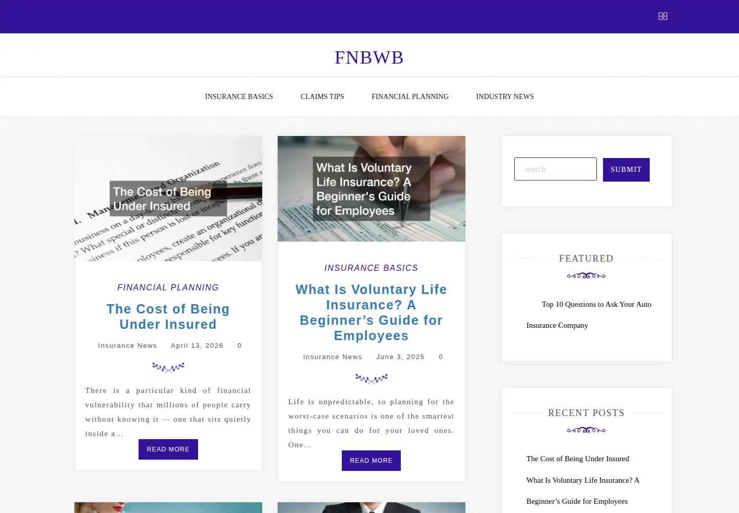 Captured homepage of fnbwb.com in the current scan