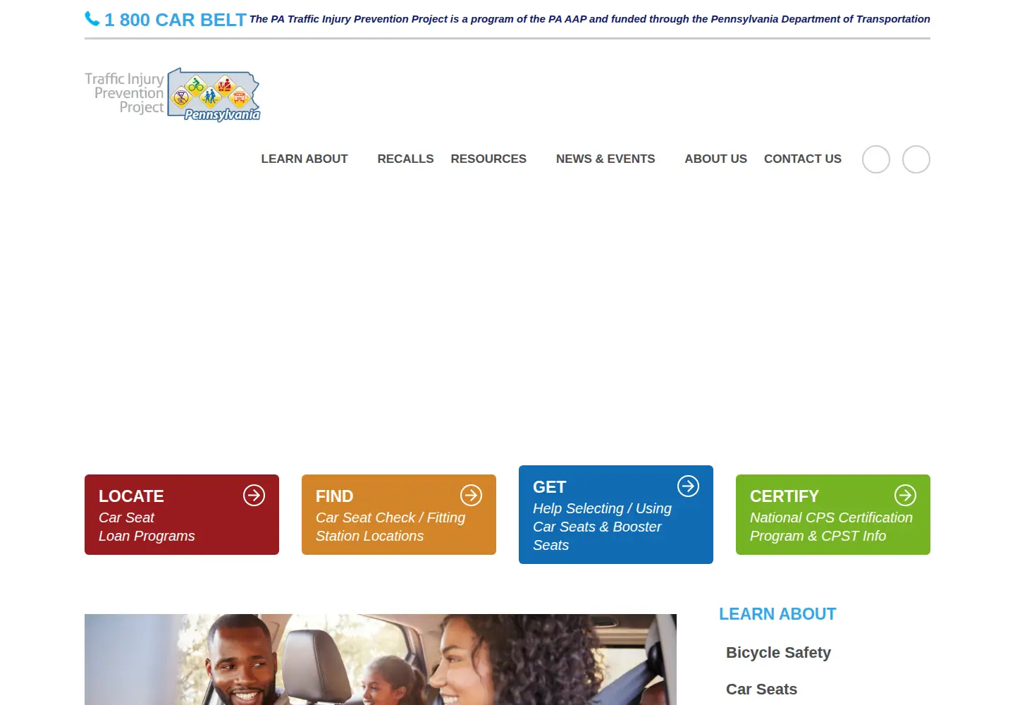 Captured homepage of pakidstravelsafe.org in the current scan