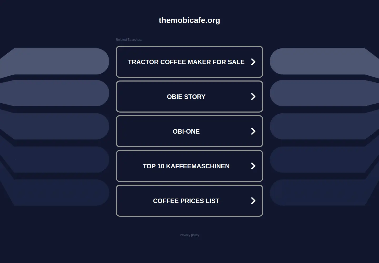 Captured homepage of themobicafe.org in the current scan