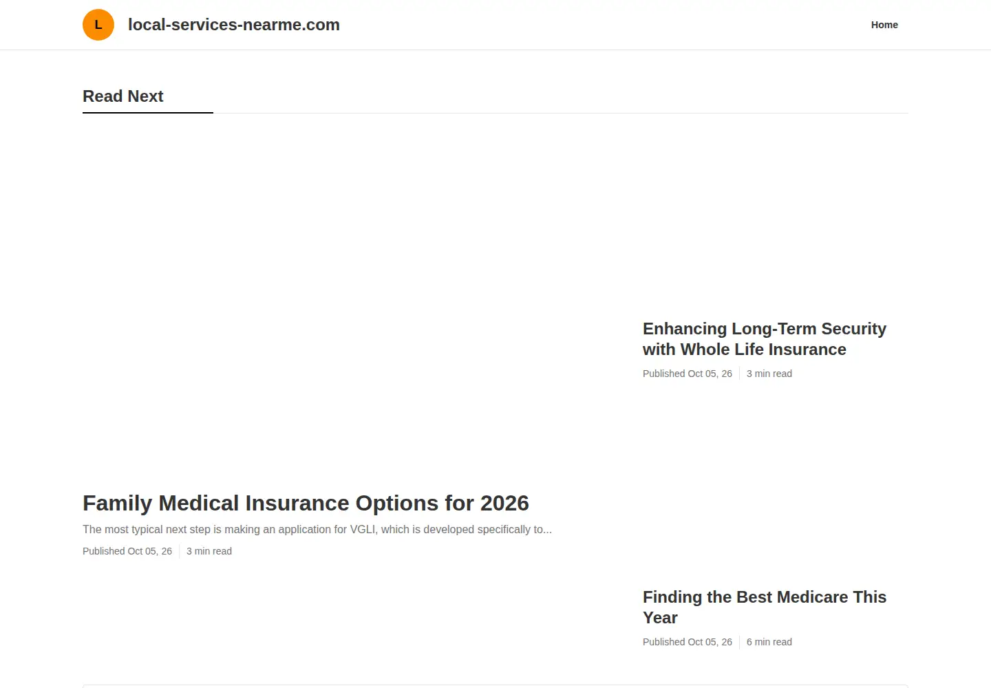 Captured homepage of local-services-nearme.com in the current scan