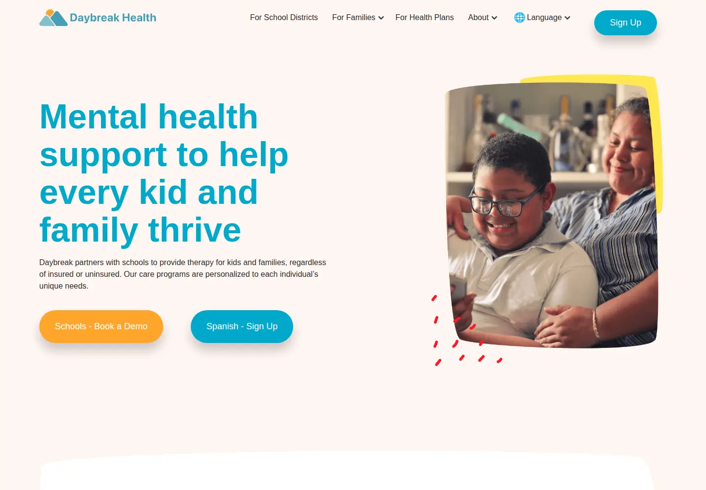 Screenshot of daybreakhealth.com