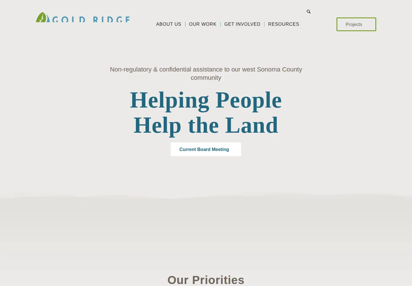 Screenshot of goldridgercd.org