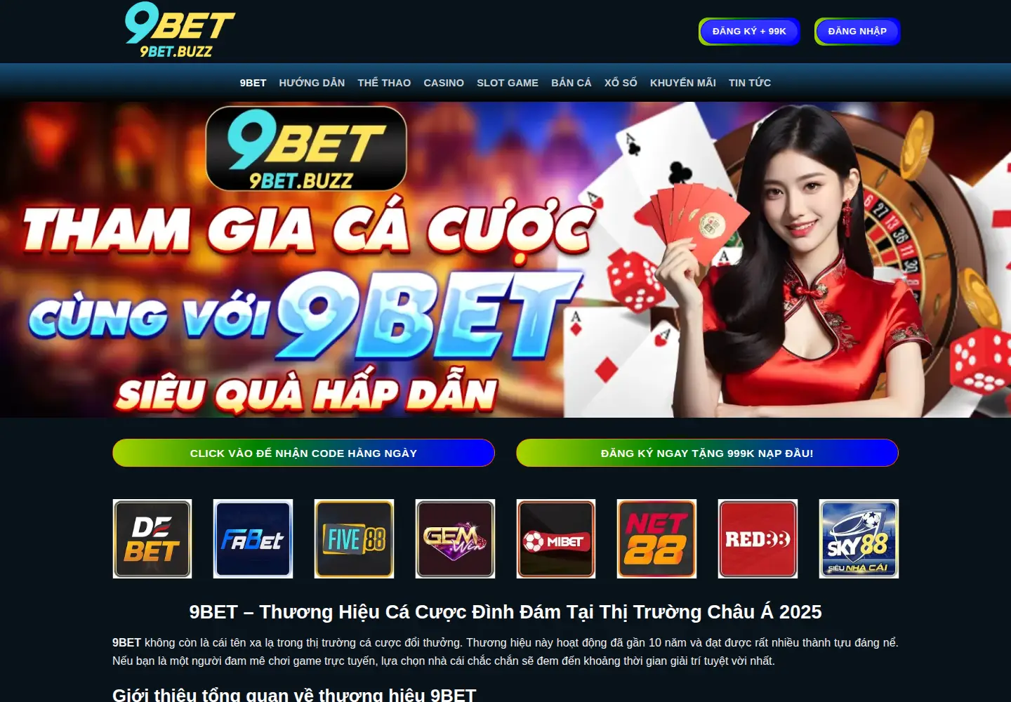 Screenshot of 9bet.buzz