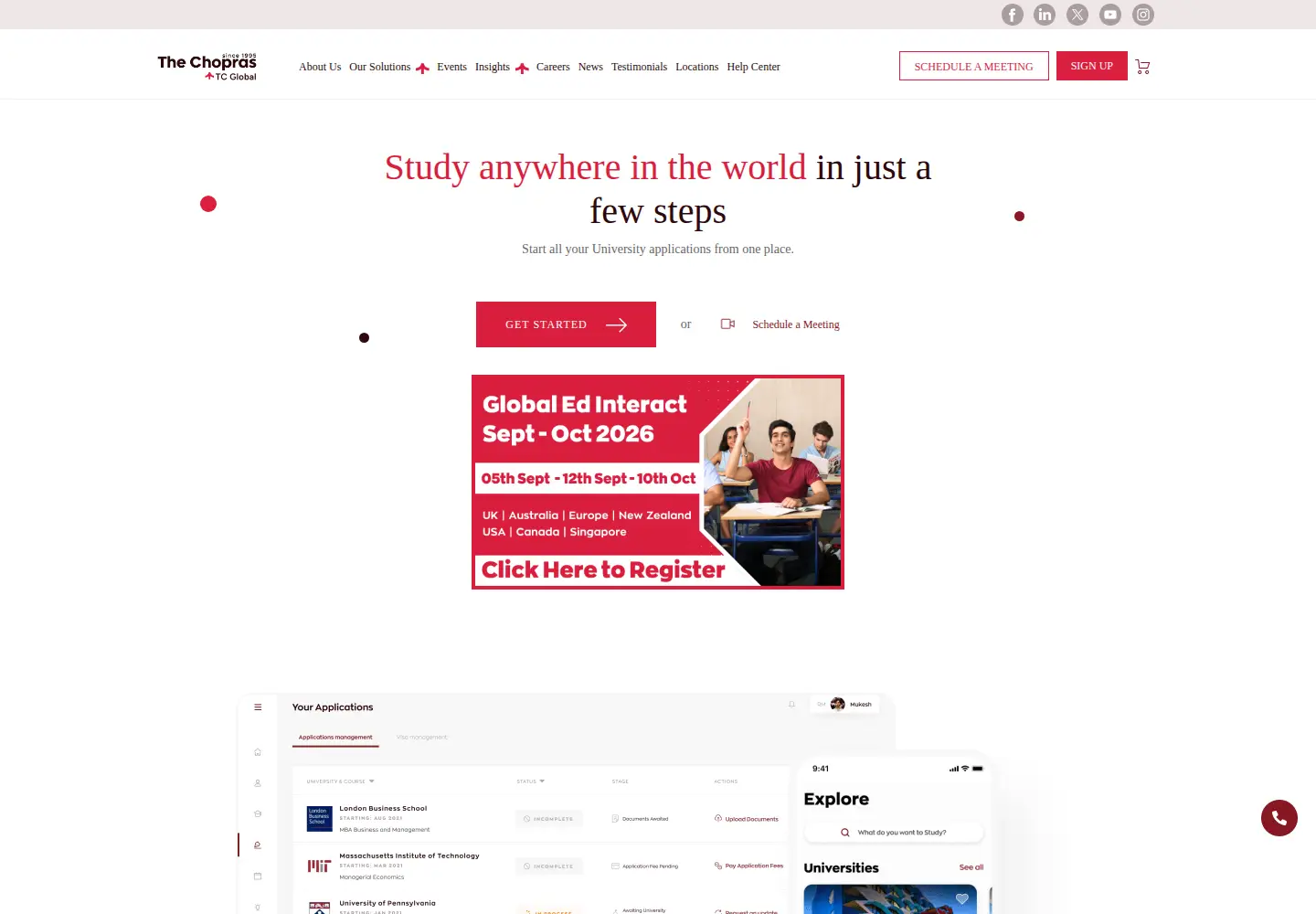 Screenshot of tcglobal.com