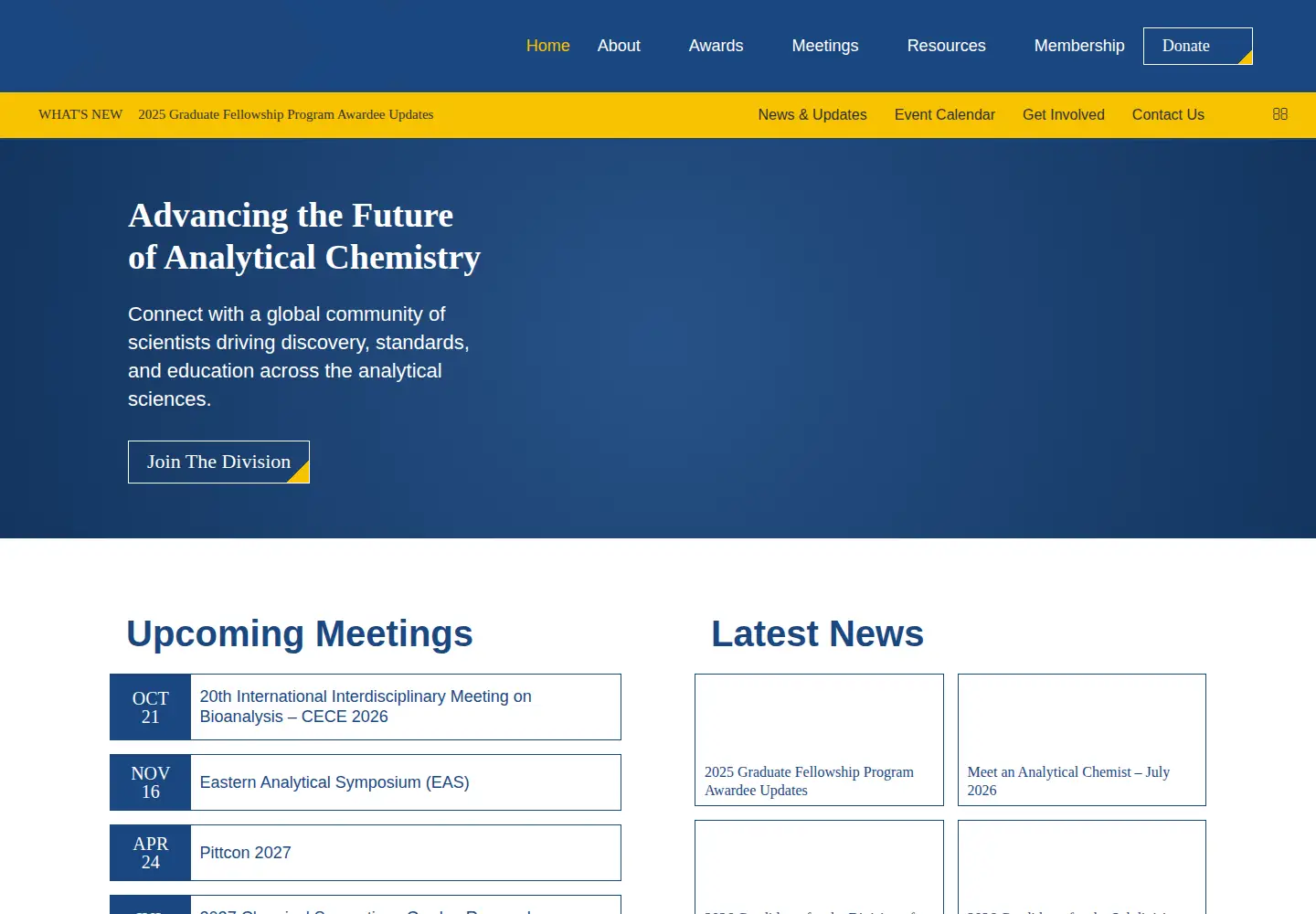 Screenshot of acsanalytical.org