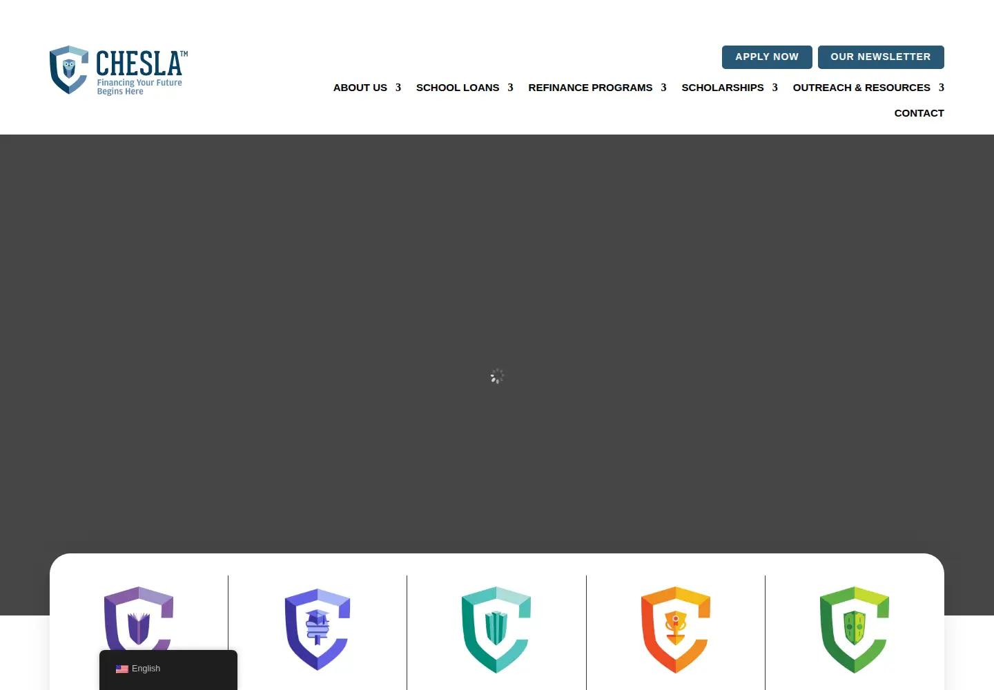 Captured homepage of chesla.org in the current scan