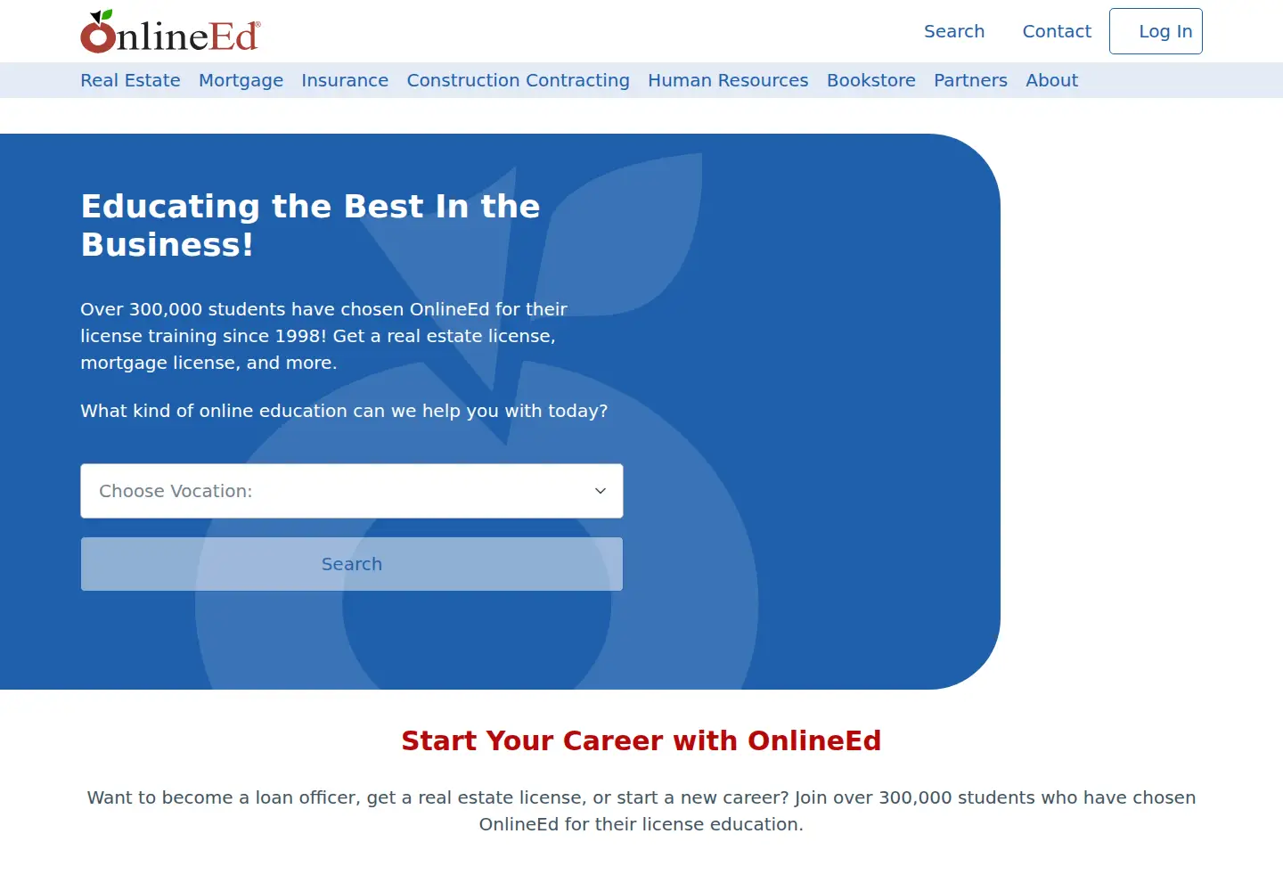 Screenshot of onlineed.com