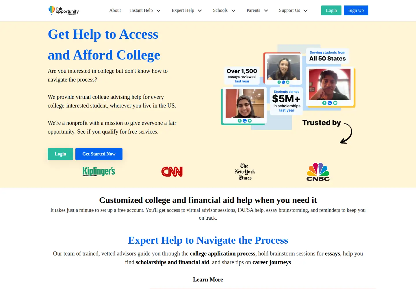 Screenshot of fairopportunityproject.org
