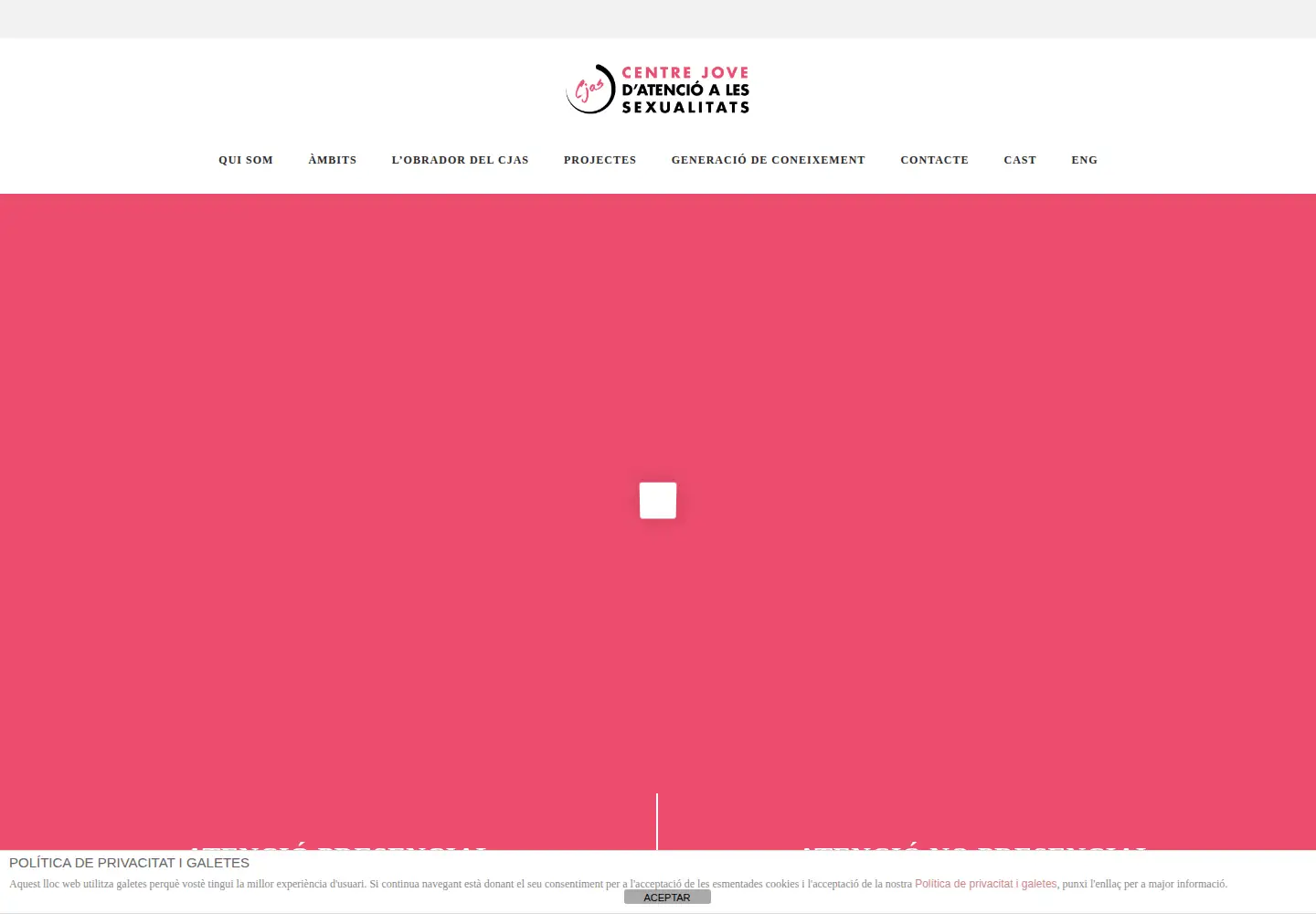 Screenshot of centrejove.org