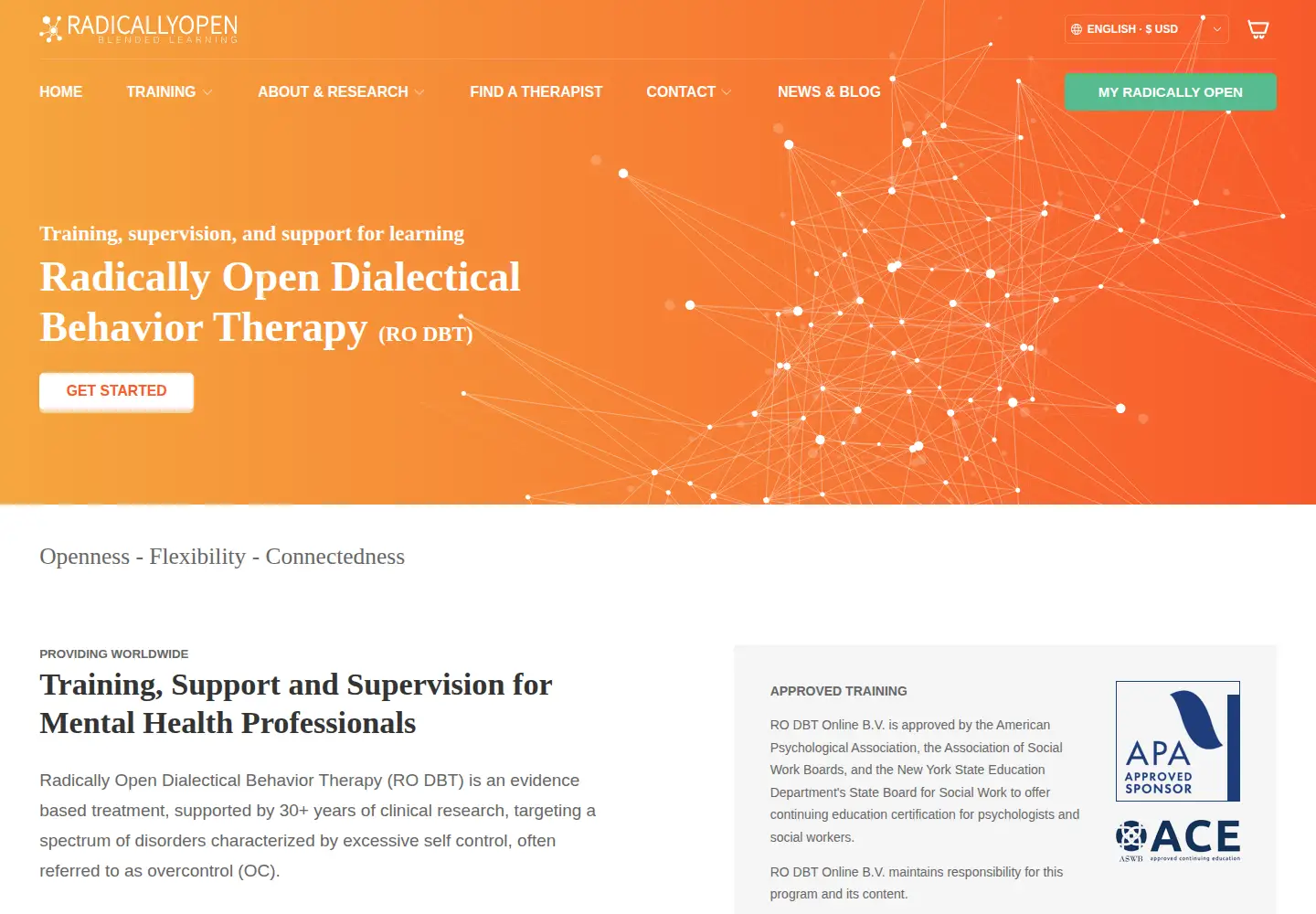 Screenshot of radicallyopen.net