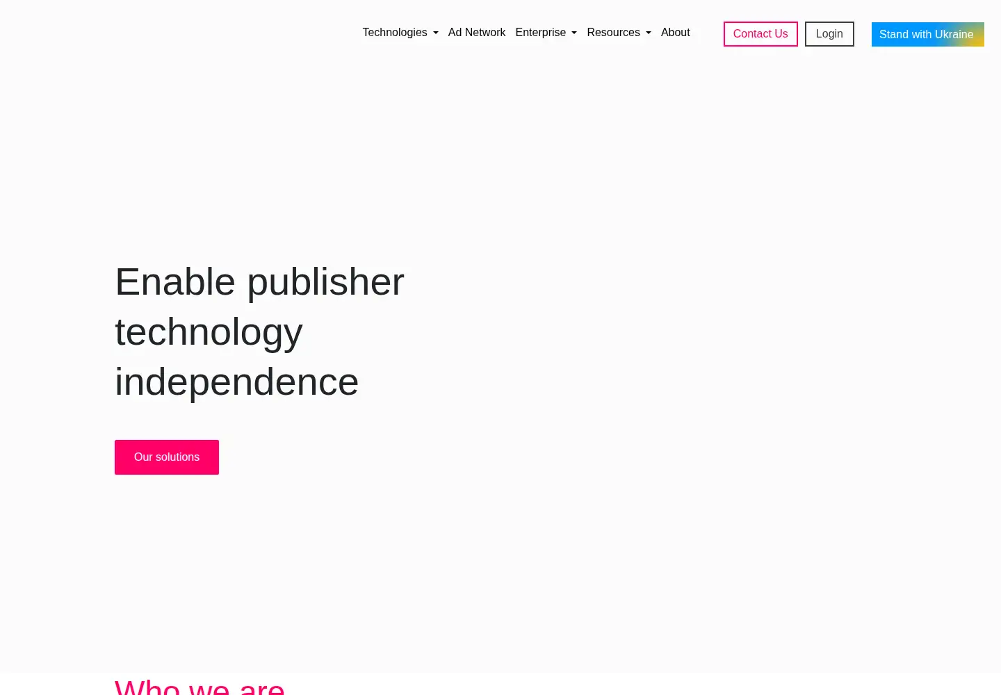 Captured homepage of vertamedia.com in the current scan